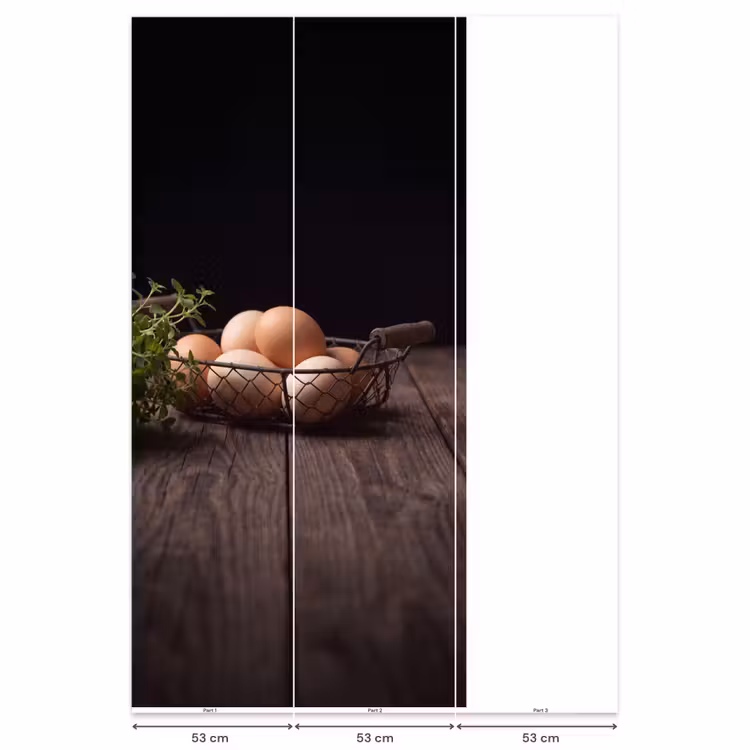 Behang - Eieren - Mand - Eten — 6