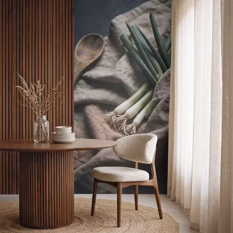 Behang - Eten - Lepel - Rustiek — 4