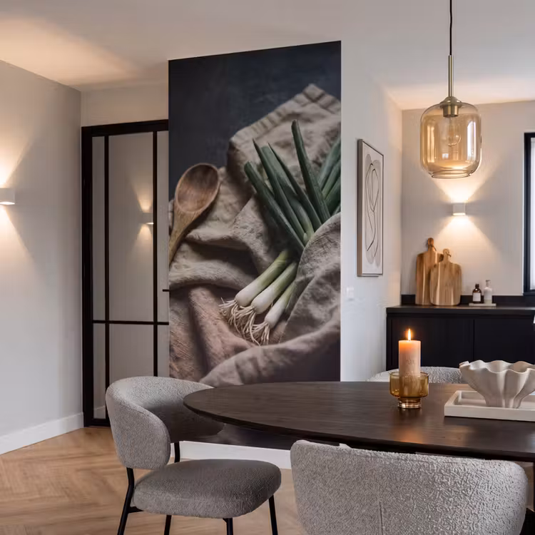 Behang - Eten - Lepel - Rustiek — 5