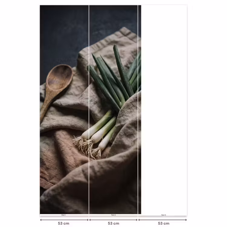 Behang - Eten - Lepel - Rustiek — 6