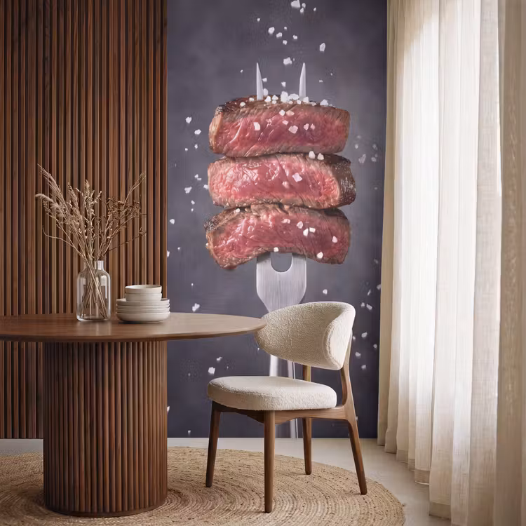 Behang - Eten - Vlees - Zout — 4