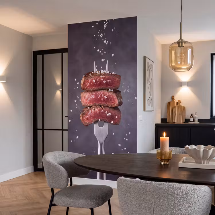 Behang - Eten - Vlees - Zout — 5