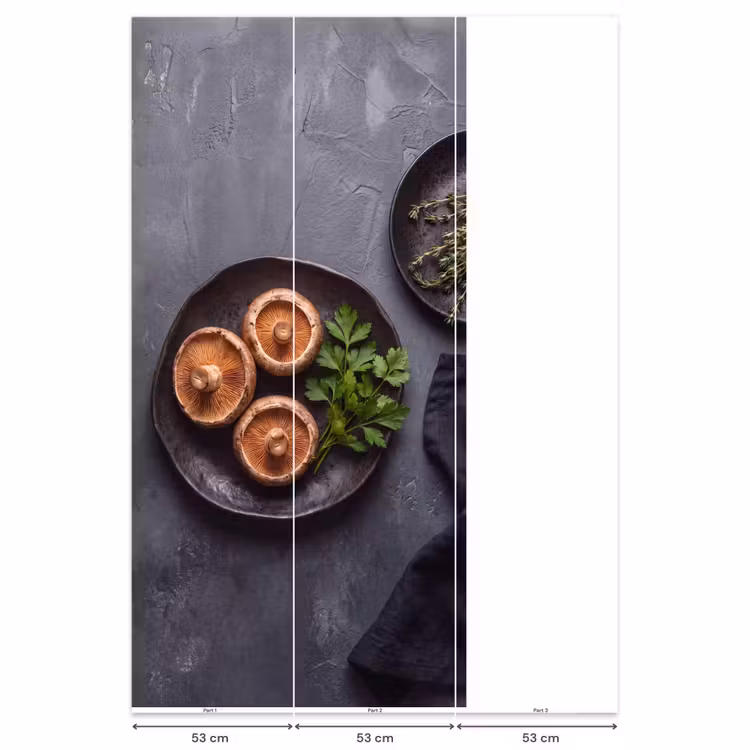 Behang - Paddestoelen - Kruiden - Eten — 6
