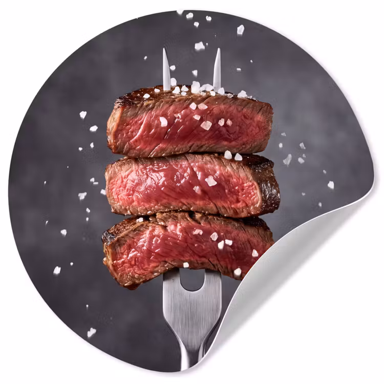 Behangcirkel - Eten - Vlees - Zout — 1