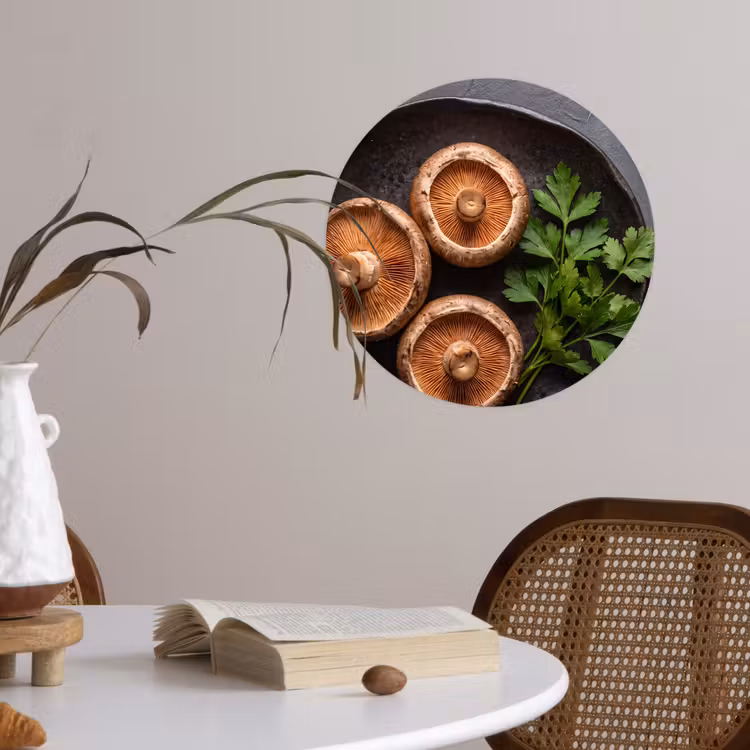 Behangcirkel - Paddestoelen - Kruiden - Eten — 4
