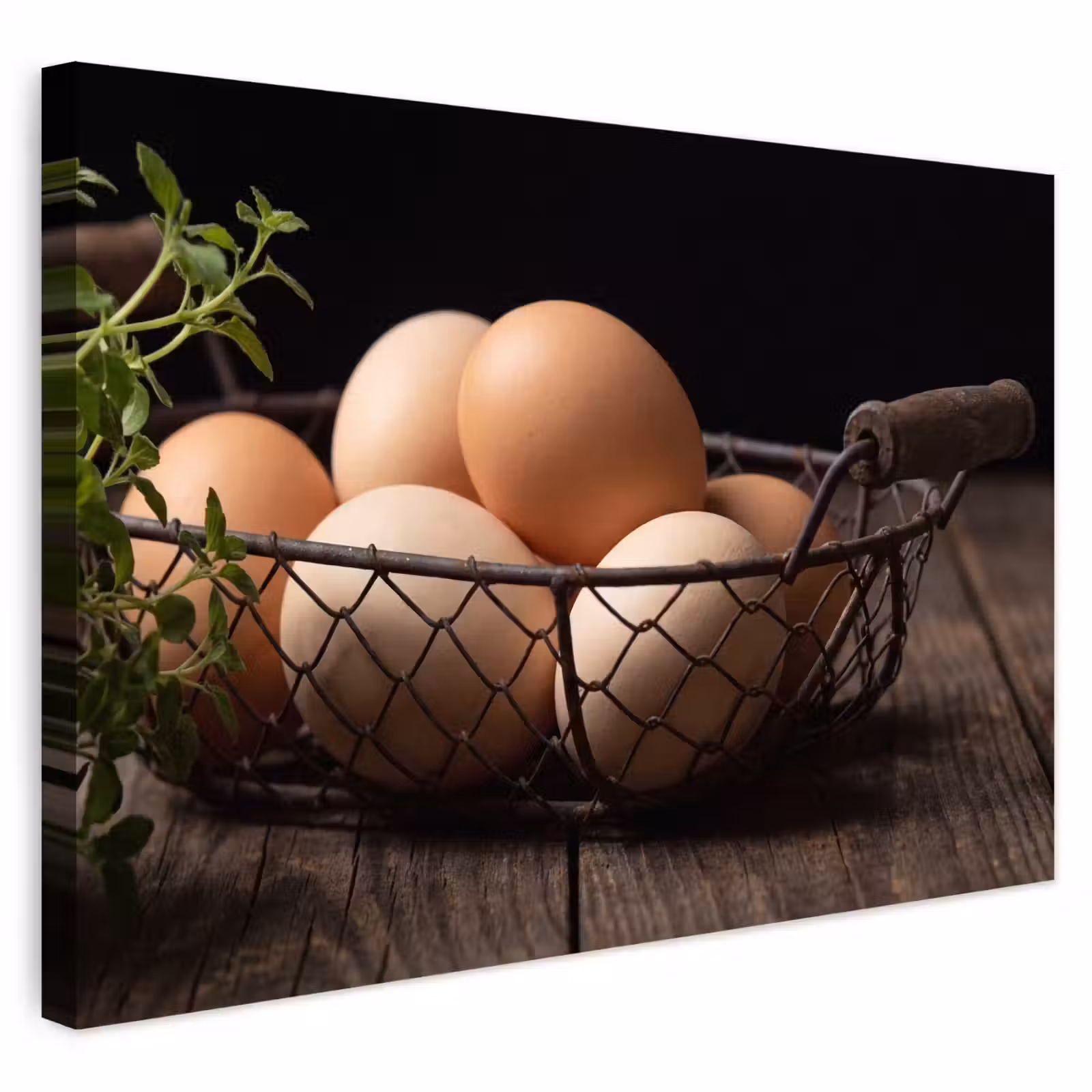 Buiten canvas - Eieren - Mand - Eten — 1