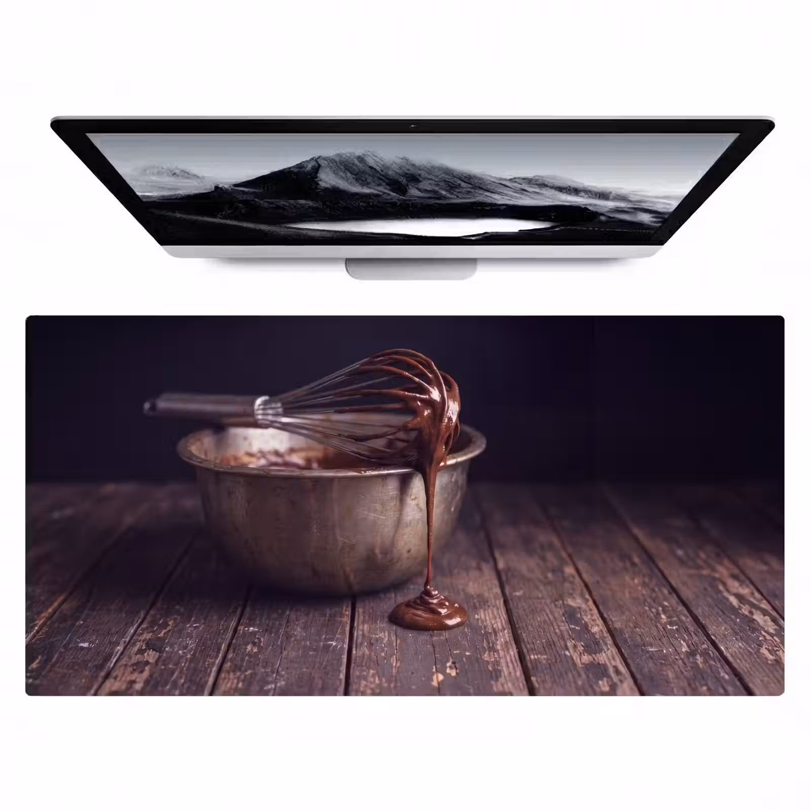 Bureau onderlegger - Chocolade - Beslag - Eten — 1