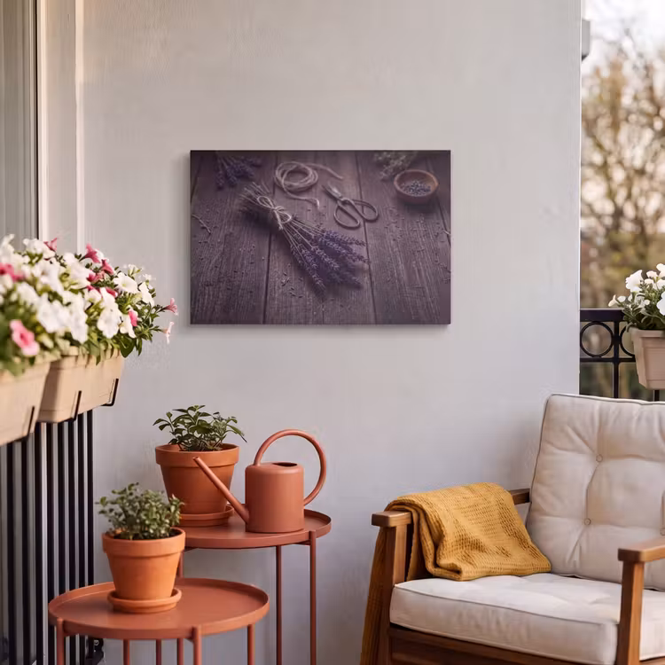 Buiten canvas - Bloemen - Rustiek - Paars — 3