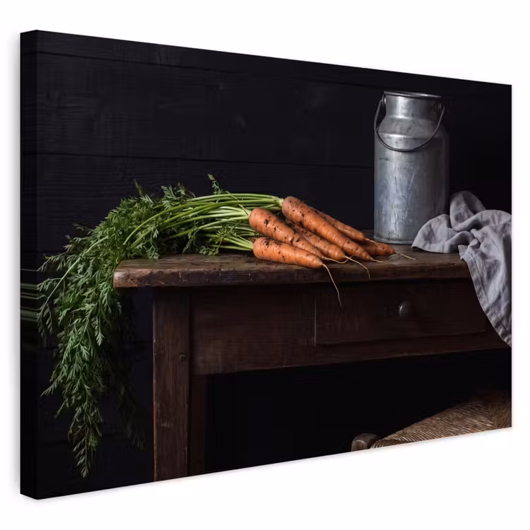 Buiten canvas - Groenten - Rustiek - Stilleven — 1