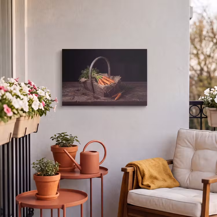 Buiten canvas - Wortels - Mand - Eten — 3