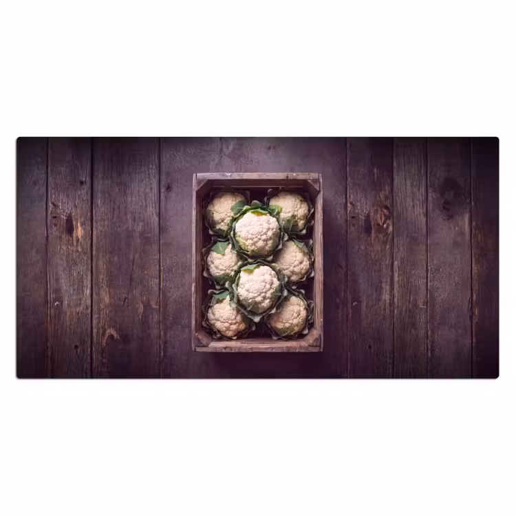 Bureau onderlegger - Bloemkool - Houten kist — 2