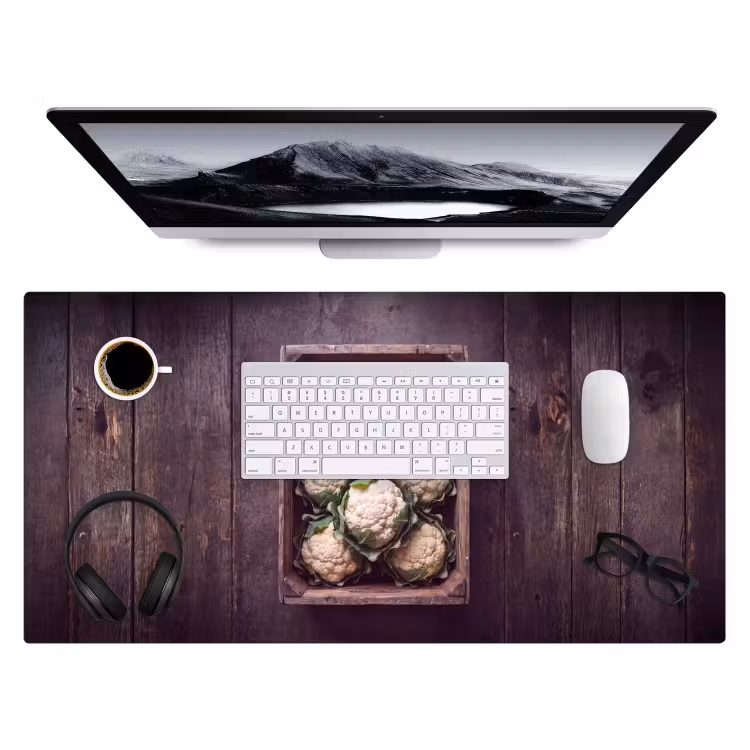Bureau onderlegger - Bloemkool - Houten kist — 4