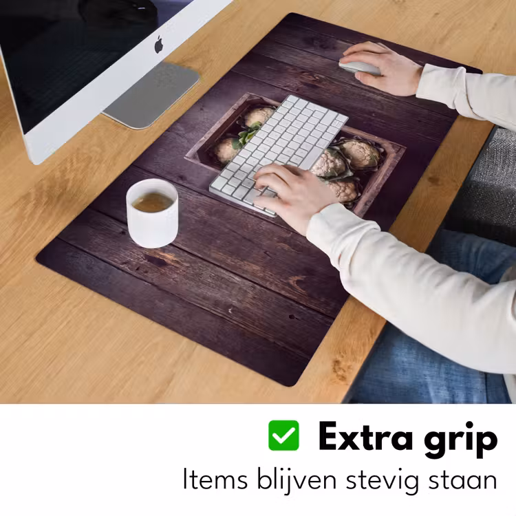 Bureau onderlegger - Bloemkool - Houten kist — 6