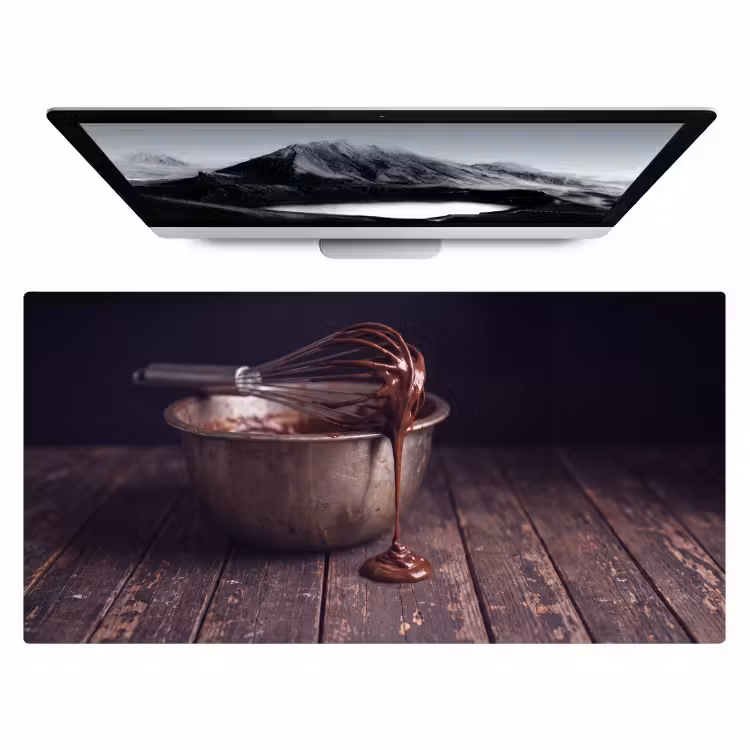 Bureau onderlegger - Chocolade - Beslag - Eten — 1