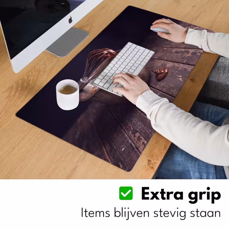 Bureau onderlegger - Chocolade - Beslag - Eten — 6