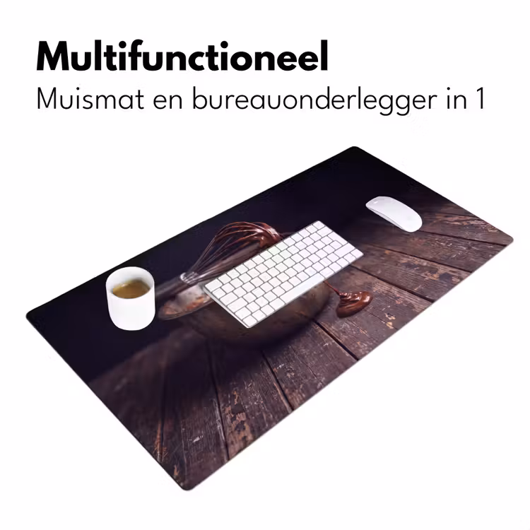 Bureau onderlegger - Chocolade - Beslag - Eten — 7