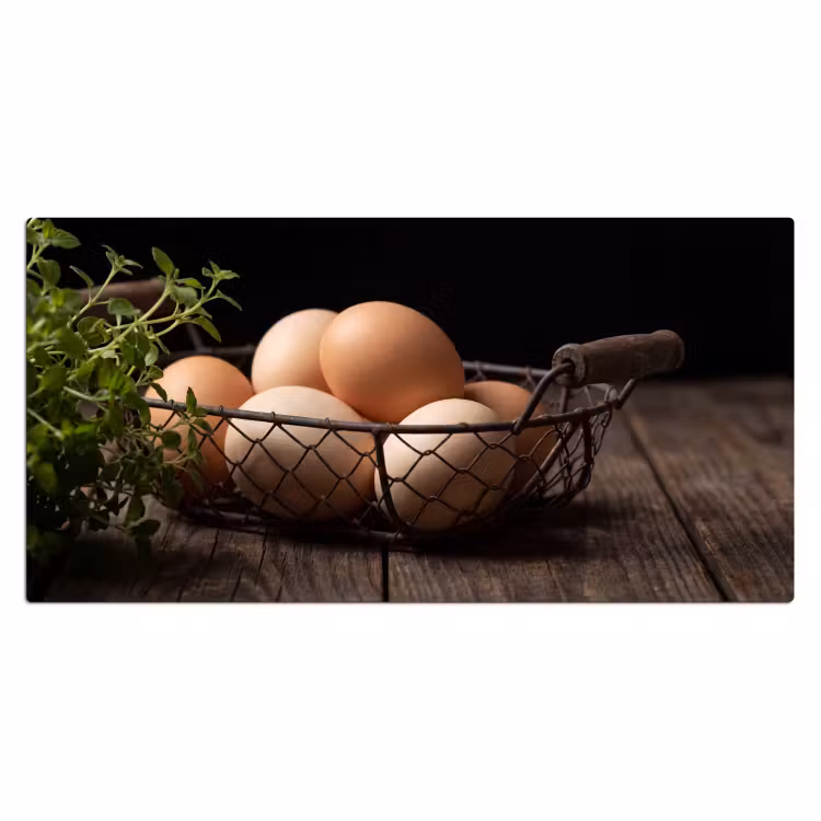 Bureau onderlegger - Eieren - Mand - Eten — 2