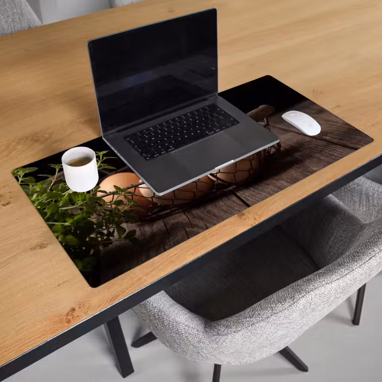 Bureau onderlegger - Eieren - Mand - Eten — 3