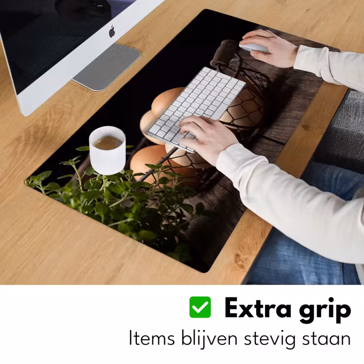 Bureau onderlegger - Eieren - Mand - Eten — 6