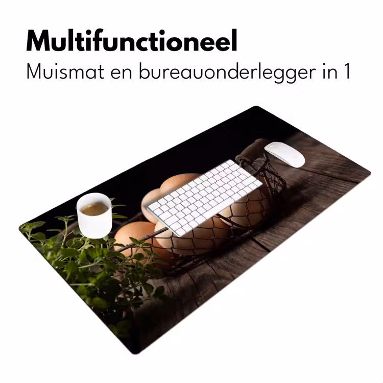 Bureau onderlegger - Eieren - Mand - Eten — 7