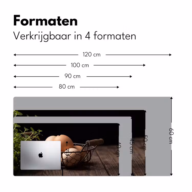 Bureau onderlegger - Eieren - Mand - Eten — 8