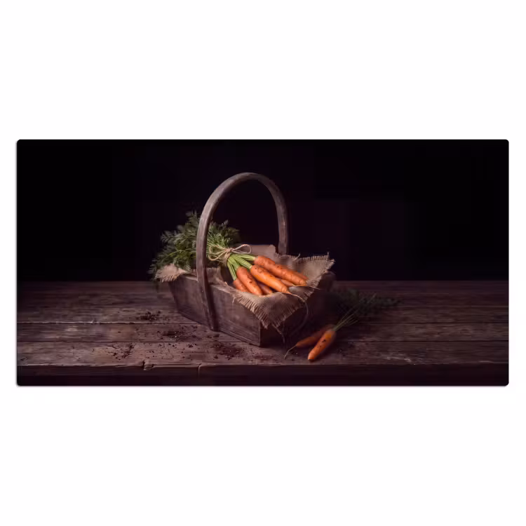 Bureau onderlegger - Wortels - Mand - Eten — 2
