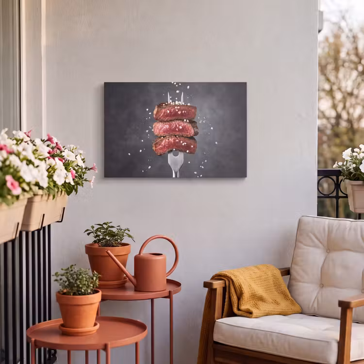 Buiten canvas - Eten - Vlees - Zout — 3