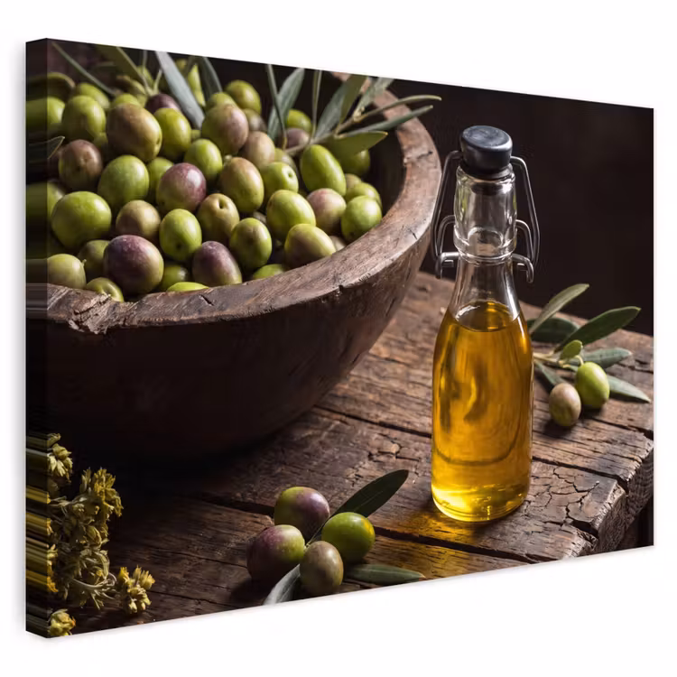 Buiten canvas - Olijven - Eten - Rustiek — 1