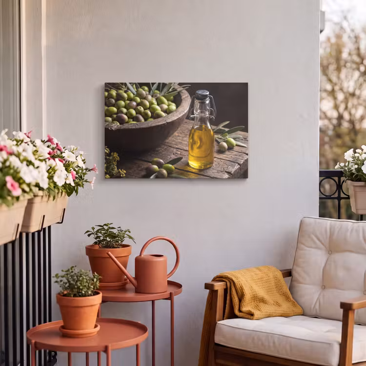 Buiten canvas - Olijven - Eten - Rustiek — 3