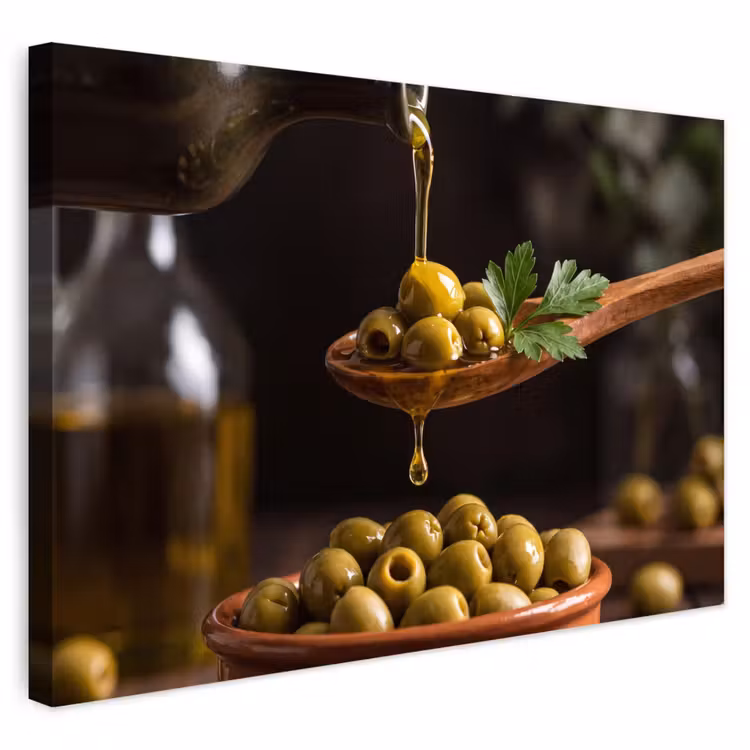 Buiten canvas - Olijven - Olijfolie - Eten — 1
