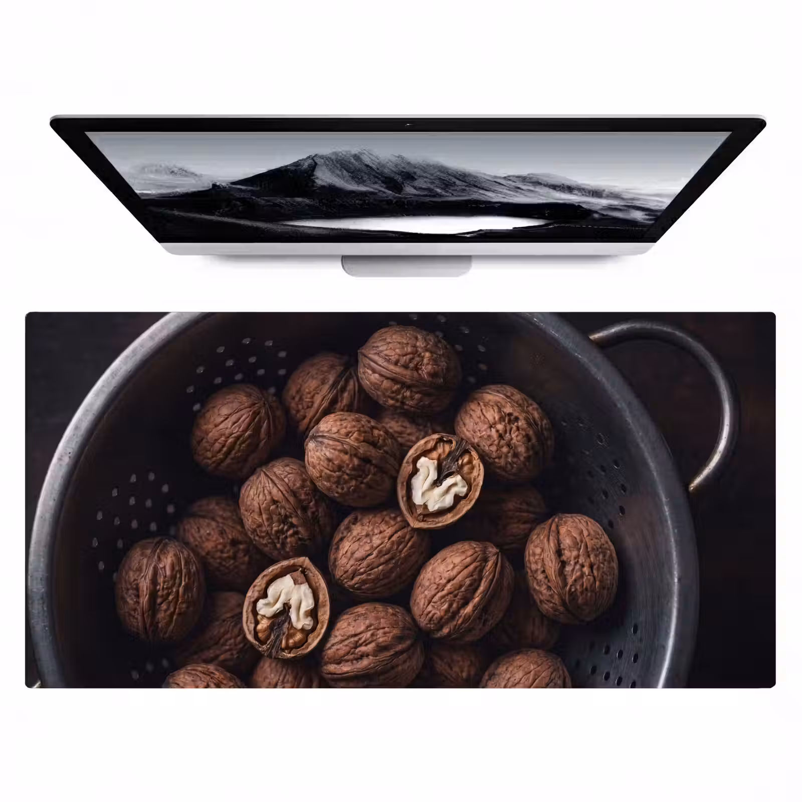 Bureau onderlegger - Walnoot - Eten - Donker — 1