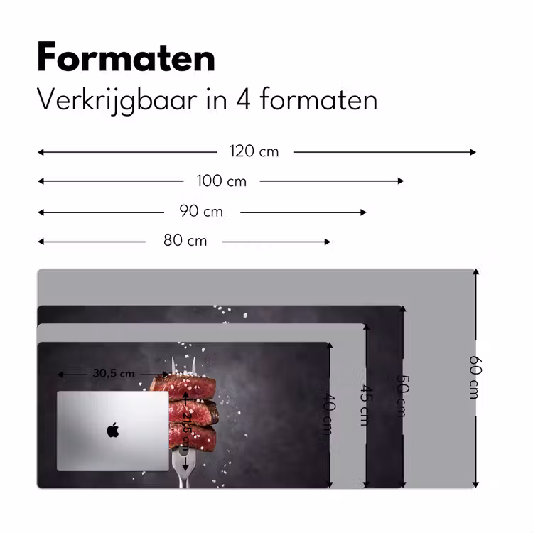 Bureau onderlegger - Eten - Vlees - Zout — 8
