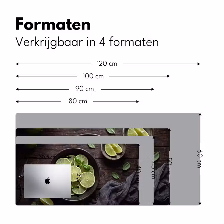 Bureau onderlegger - Fruit - Groen - Eten — 8