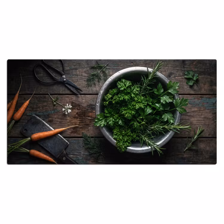 Bureau onderlegger - Groenten - Hout - Eten — 2