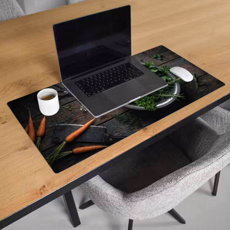 Bureau onderlegger - Groenten - Hout - Eten — 3