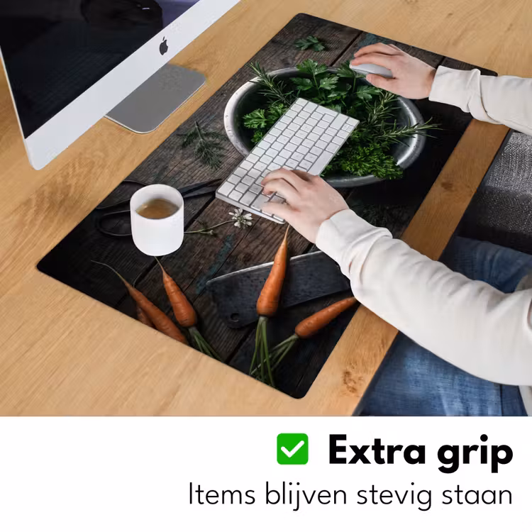 Bureau onderlegger - Groenten - Hout - Eten — 6