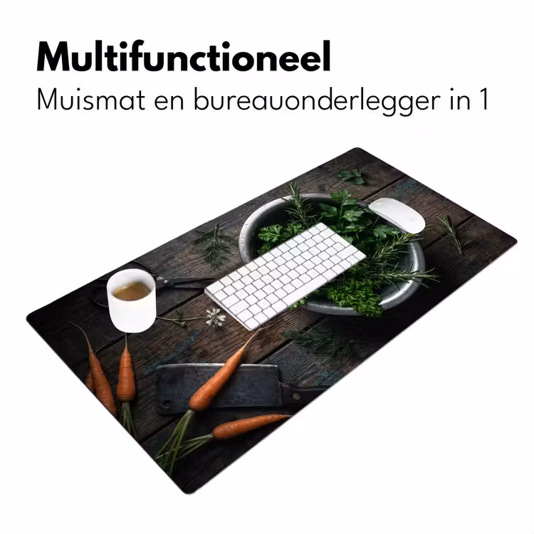 Bureau onderlegger - Groenten - Hout - Eten — 7