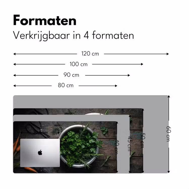 Bureau onderlegger - Groenten - Hout - Eten — 8