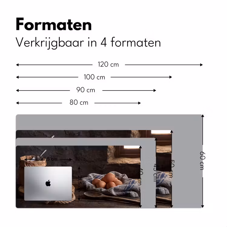 Bureau onderlegger - Meel - Eieren - Eten — 8