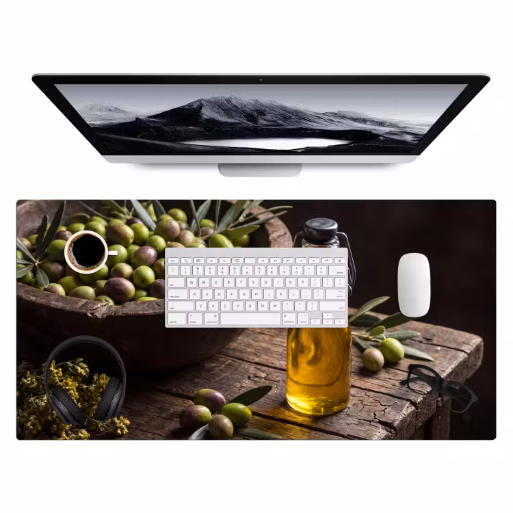 Bureau onderlegger - Olijven - Eten - Rustiek — 4