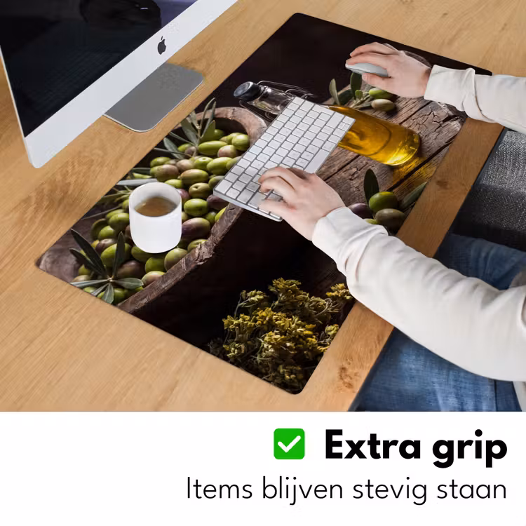 Bureau onderlegger - Olijven - Eten - Rustiek — 6