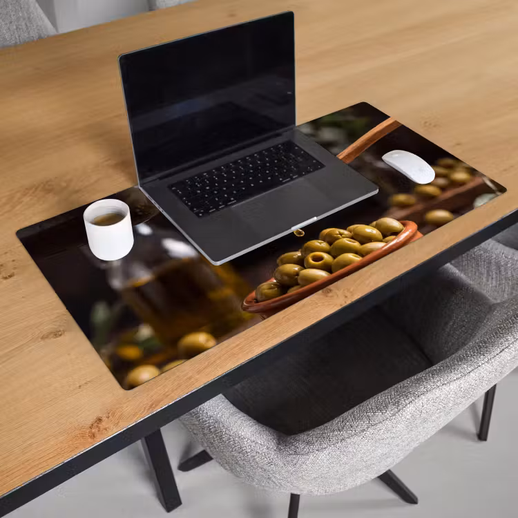 Bureau onderlegger - Olijven - Olijfolie - Eten — 3