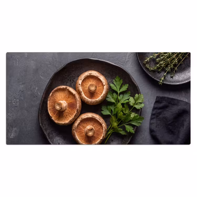 Bureau onderlegger - Paddestoelen - Kruiden - Eten — 2