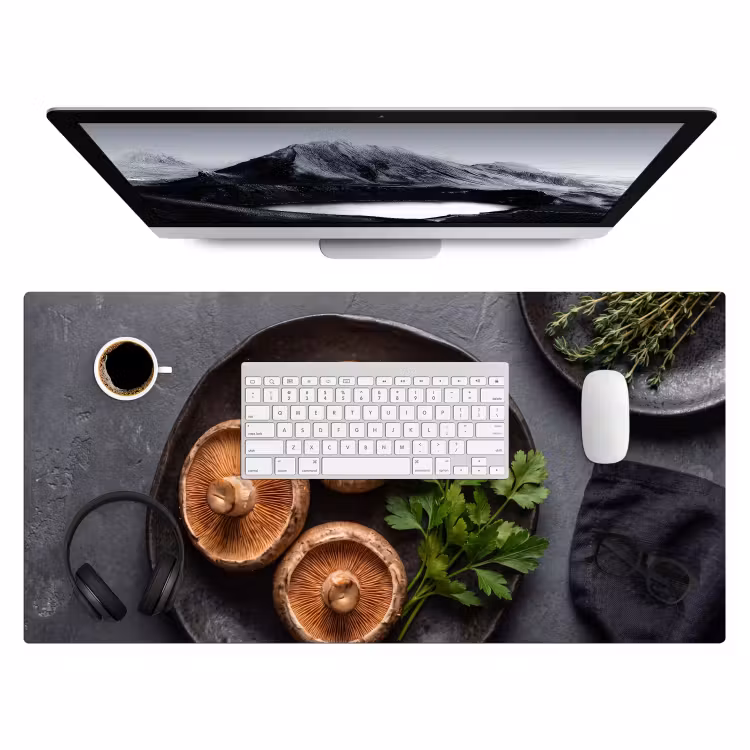 Bureau onderlegger - Paddestoelen - Kruiden - Eten — 4