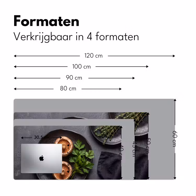 Bureau onderlegger - Paddestoelen - Kruiden - Eten — 8