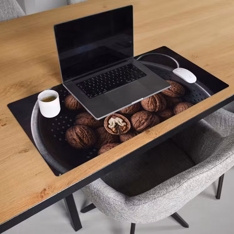 Bureau onderlegger - Walnoot - Eten - Donker — 3