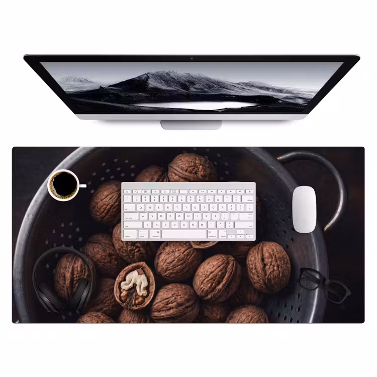 Bureau onderlegger - Walnoot - Eten - Donker — 4