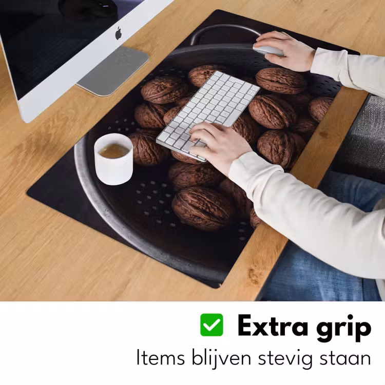 Bureau onderlegger - Walnoot - Eten - Donker — 6