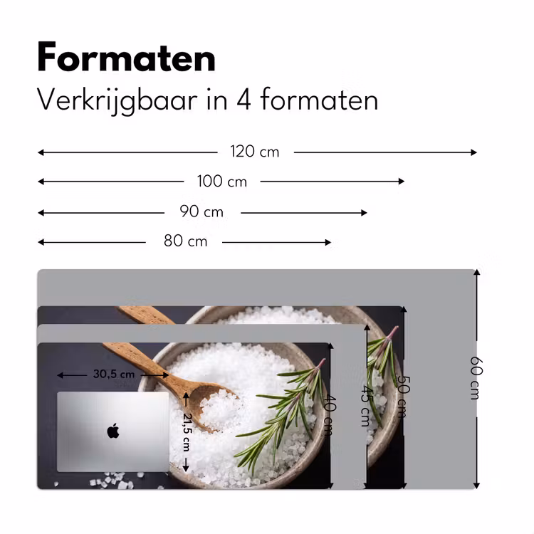 Bureau onderlegger - Zout - Kom - Eten — 8