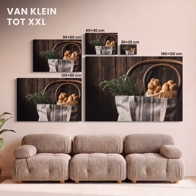 Canvas schilderij - Brood - Kruiden - Eten — 7